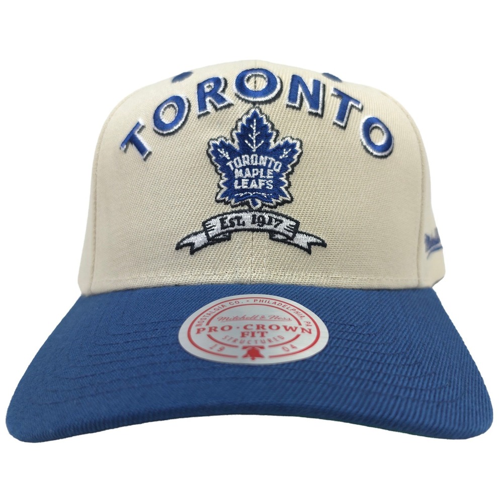 Toronto Maple Leafs Mitchell & Ness NHL‎ Pro Fit Snapback Hat Cap 13X Champs NWT